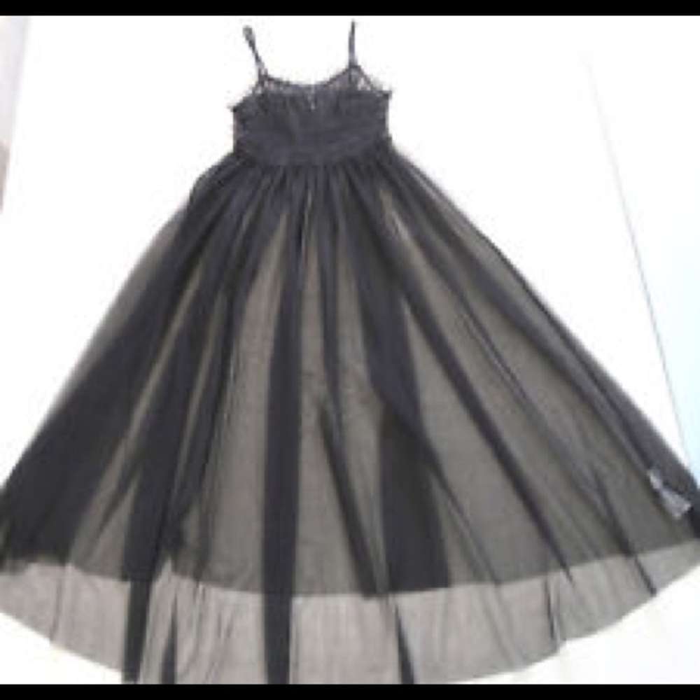 Forever 21 NWT sheer boho dress black